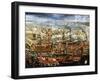 Arrival of Morosini's Fleet in Basin of St Marks, Venice, 1685-null-Framed Giclee Print