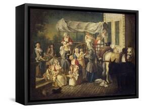 Arrival of Nurses-Etienne Jeaurat-Framed Stretched Canvas