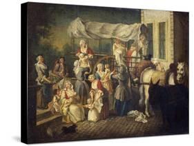 Arrival of Nurses-Etienne Jeaurat-Stretched Canvas