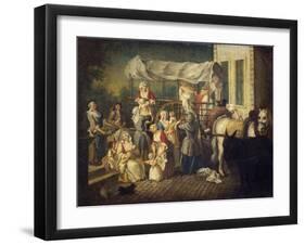 Arrival of Nurses-Etienne Jeaurat-Framed Giclee Print