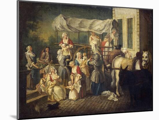 Arrival of Nurses-Etienne Jeaurat-Mounted Giclee Print