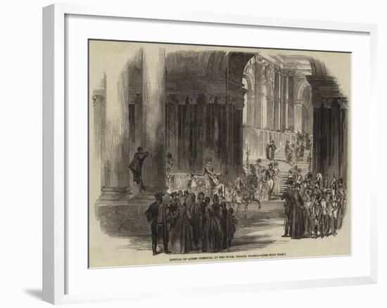 Arrival of Queen Christina at the Royal Palace, Madrid-null-Framed Giclee Print