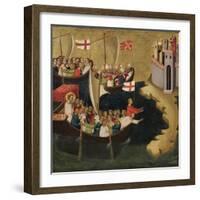 Arrival of Saint Ursula at Cologne, c.1333-Bernardo Daddi-Framed Giclee Print