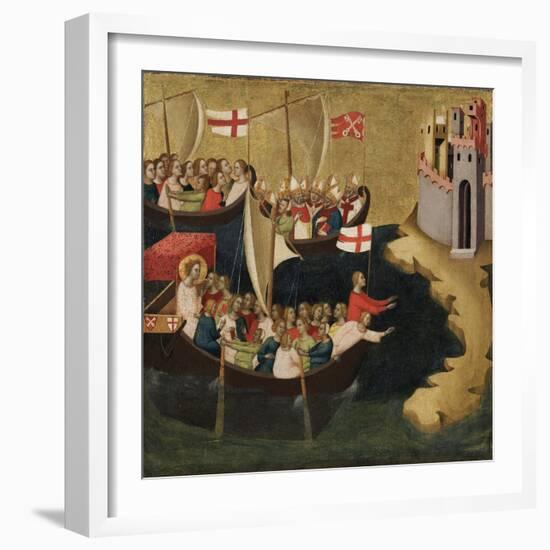 Arrival of Saint Ursula at Cologne, c.1333-Bernardo Daddi-Framed Giclee Print