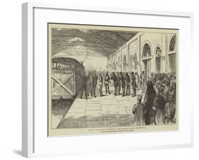 Arrival of Sir Garnet Wolseley at Cairo Railway Station, 15 September-Herbert Johnson-Framed Giclee Print