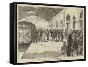 Arrival of Sir Garnet Wolseley at Cairo Railway Station, 15 September-Herbert Johnson-Framed Stretched Canvas