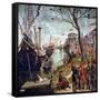 Arrival of St.Ursula During the Siege of Cologne, from the St. Ursula Cycle, 1498-Vittore Carpaccio-Framed Stretched Canvas