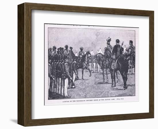 Arrival of the British at Makharajah Dhuleep Singh at the British Camp Ad 1846-Gordon Frederick Browne-Framed Giclee Print