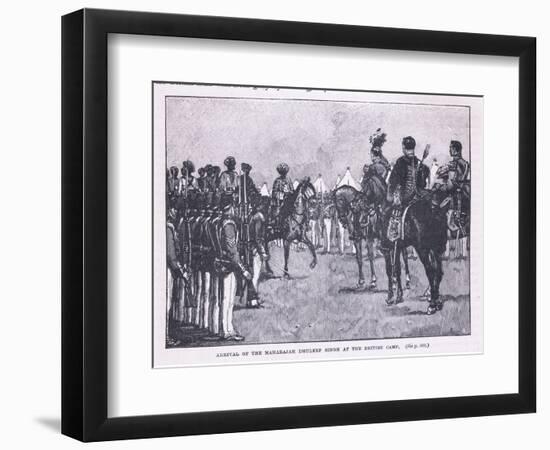 Arrival of the British at Makharajah Dhuleep Singh at the British Camp Ad 1846-Gordon Frederick Browne-Framed Giclee Print