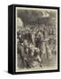 Arrival of the Duke and Duchess of Edinburgh at Gravesend-Godefroy Durand-Framed Stretched Canvas