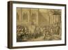 Arrival of the Emperor-Jacques-Louis David-Framed Giclee Print