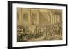 Arrival of the Emperor-Jacques-Louis David-Framed Giclee Print