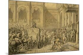 Arrival of the Emperor-Jacques-Louis David-Mounted Giclee Print