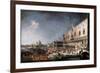 Arrival of the French Ambassador in Venice, 1725-1726-Canaletto-Framed Giclee Print