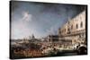 Arrival of the French Ambassador in Venice, 1725-1726-Canaletto-Stretched Canvas