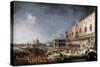 Arrival of the French Ambassador in Venice, 1725-1726-Canaletto-Stretched Canvas