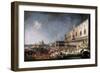 Arrival of the French Ambassador in Venice, 1725-1726-Canaletto-Framed Giclee Print