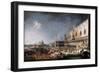 Arrival of the French Ambassador in Venice, 1725-1726-Canaletto-Framed Giclee Print