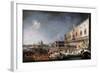 Arrival of the French Ambassador in Venice, 1725-1726-Canaletto-Framed Giclee Print