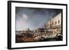 Arrival of the French Ambassador in Venice, 1725-1726-Canaletto-Framed Giclee Print