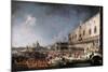 Arrival of the French Ambassador in Venice, 1725-1726-Canaletto-Mounted Giclee Print