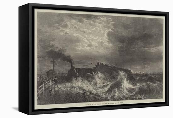 Arrival of the French Mail-Boat at Dover-Theodore Weber-Framed Stretched Canvas