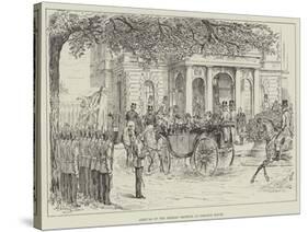 Arrival of the German Emperor at Osborne House-Johann Nepomuk Schonberg-Stretched Canvas