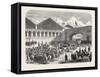 Arrival of the Grand Duke Constantine in Paris: Departure from the Lyons Railway Station-null-Framed Stretched Canvas