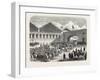 Arrival of the Grand Duke Constantine in Paris: Departure from the Lyons Railway Station-null-Framed Giclee Print