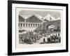 Arrival of the Grand Duke Constantine in Paris: Departure from the Lyons Railway Station-null-Framed Giclee Print