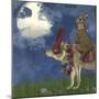 Arrival of the Hare King-Fab Funky-Mounted Art Print