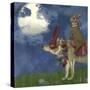 Arrival of the Hare King-Fab Funky-Stretched Canvas