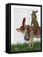 Arrival of the Hare King-Fab Funky-Framed Stretched Canvas