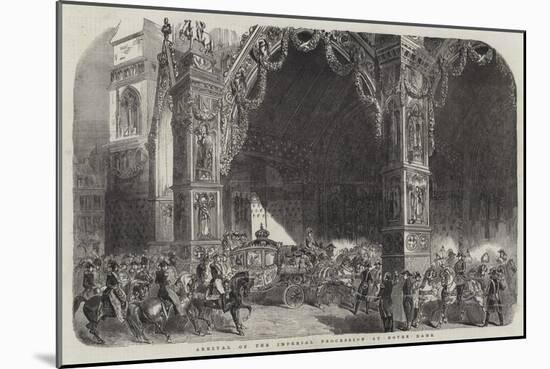 Arrival of the Imperial Procession at Notre Dame-null-Mounted Giclee Print