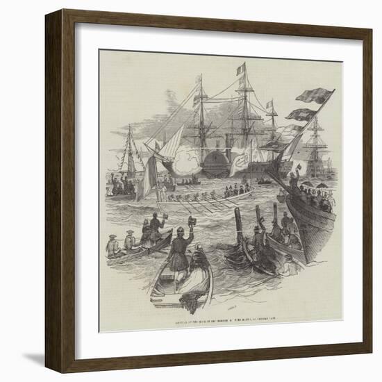 Arrival of the King of the French, at Portsmouth, on Tuesday Last-null-Framed Giclee Print