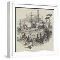 Arrival of the King of the French, at Portsmouth, on Tuesday Last-null-Framed Giclee Print