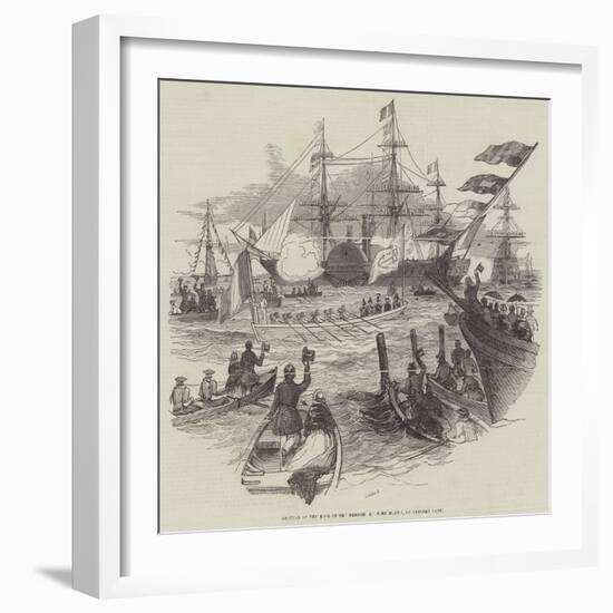 Arrival of the King of the French, at Portsmouth, on Tuesday Last-null-Framed Giclee Print