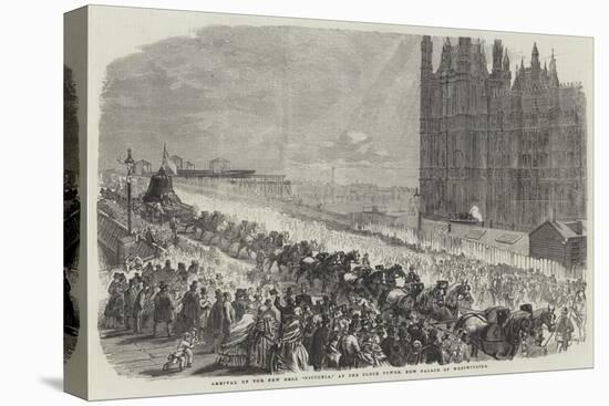 Arrival of the New Bell Victoria, at the Clock Tower, New Palace of Westminster-null-Stretched Canvas