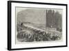 Arrival of the New Bell Victoria, at the Clock Tower, New Palace of Westminster-null-Framed Giclee Print