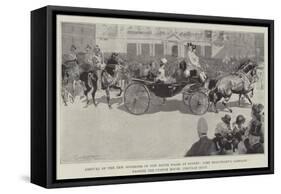 Arrival of the New Governor of New South Wales at Sydney-George Washington Lambert-Framed Stretched Canvas