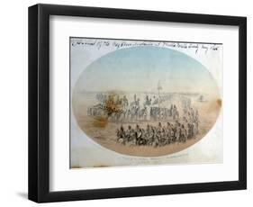 Arrival of the Nez Perce at Walla Walla Treaty May the 24 1855-Gustav Sohon-Framed Giclee Print