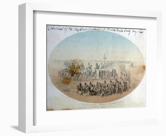 Arrival of the Nez Perce at Walla Walla Treaty May the 24 1855-Gustav Sohon-Framed Giclee Print