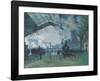 Arrival of the Normandy Train, Gare Saint-Lazare, 1877-Claude Monet-Framed Art Print