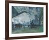 Arrival of the Normandy Train, Gare Saint-Lazare, 1877-Claude Monet-Framed Art Print