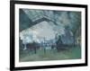 Arrival of the Normandy Train, Gare Saint-Lazare, 1877-Claude Monet-Framed Art Print