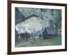 Arrival of the Normandy Train, Gare Saint-Lazare, 1877-Claude Monet-Framed Premium Giclee Print