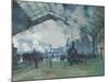 Arrival of the Normandy Train, Gare Saint-Lazare, 1877-Claude Monet-Mounted Premium Giclee Print