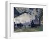 Arrival of the Normandy Train, Gare Saint-Lazare, 1877-Claude Monet-Framed Art Print