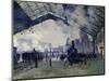 Arrival of the Normandy Train, Gare Saint-Lazare, 1877-Claude Monet-Mounted Art Print