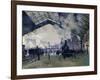 Arrival of the Normandy Train, Gare Saint-Lazare, 1877-Claude Monet-Framed Art Print